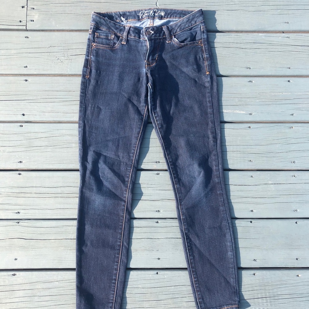 old navy | rockstar size 4 dark wash skinny jeans